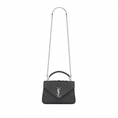 YSL COLLEGE MEDIUM IN QUILTED LEATHER 392737960085 (24*17*6.5cm)